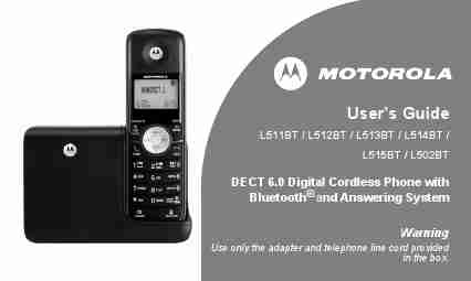 Motorola Cordless Telephone L502BT-page_pdf